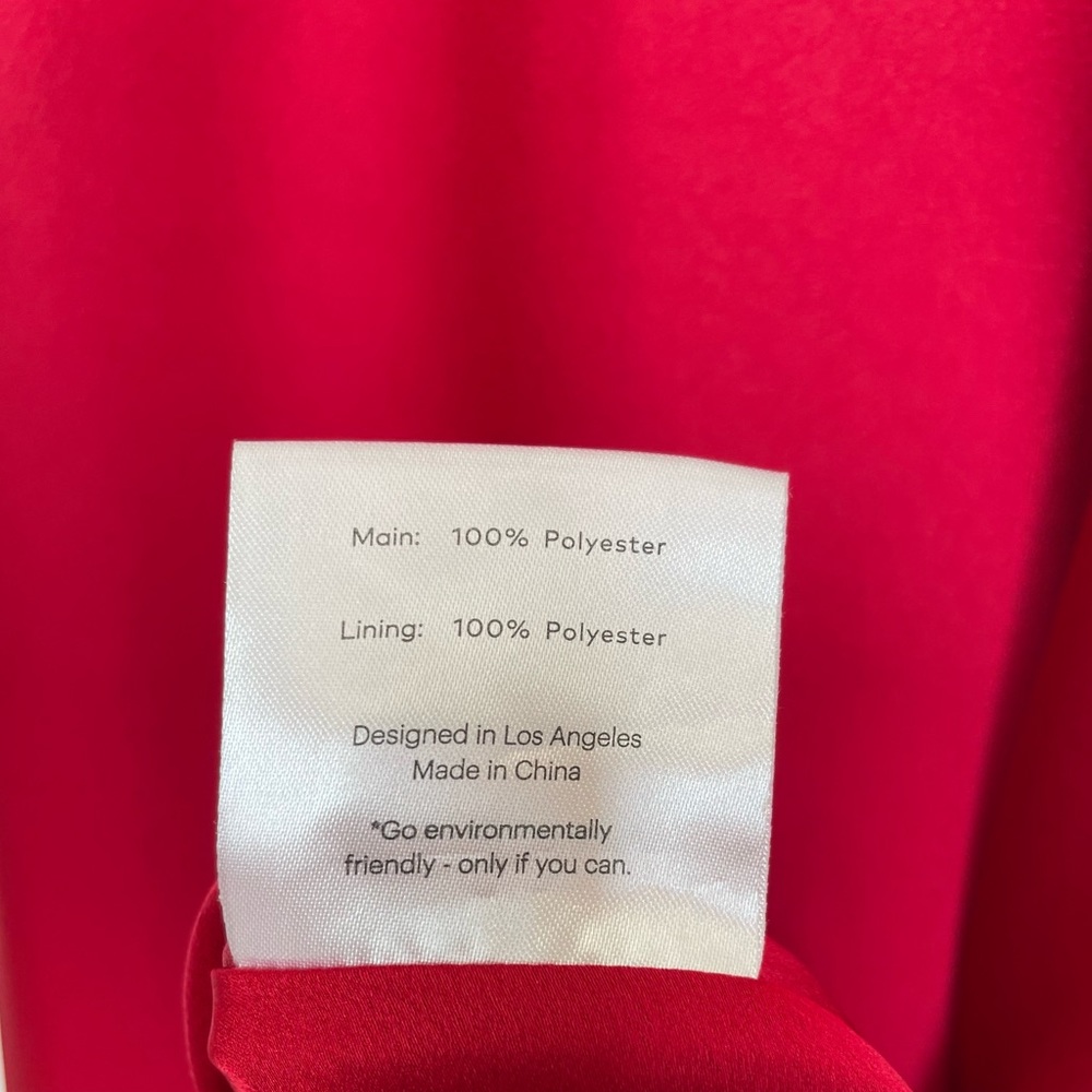 Fame & Partners Red Cowl Neck Long Dress - Picture 7 of 11